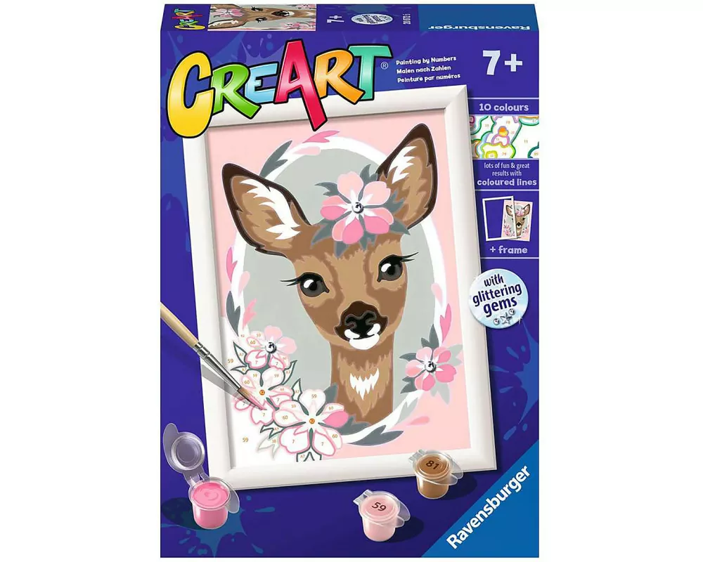 Malen nach Zahlen, CreArt. Delightful Deer