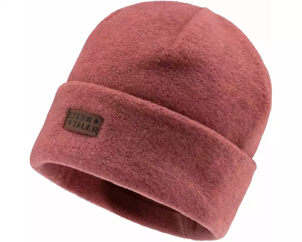 Sterntaler Mütze Umschlag Hellrot Mélange Gr. 57