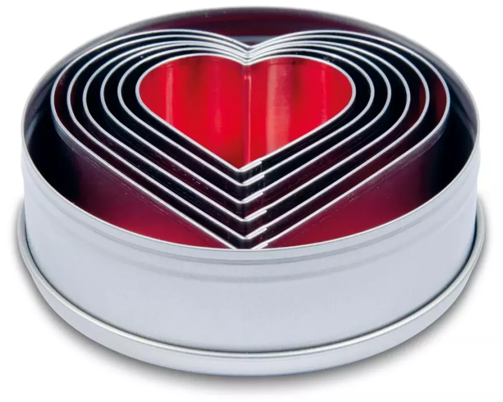 Städter Guetzli-Ausstecher Herz, 6-teiliges Set