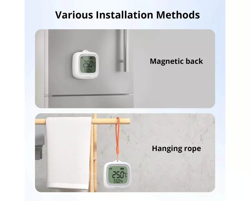 SONOFF Temperatur- und Feuchtigkeitssensor mit LCD-Display Zigbee
