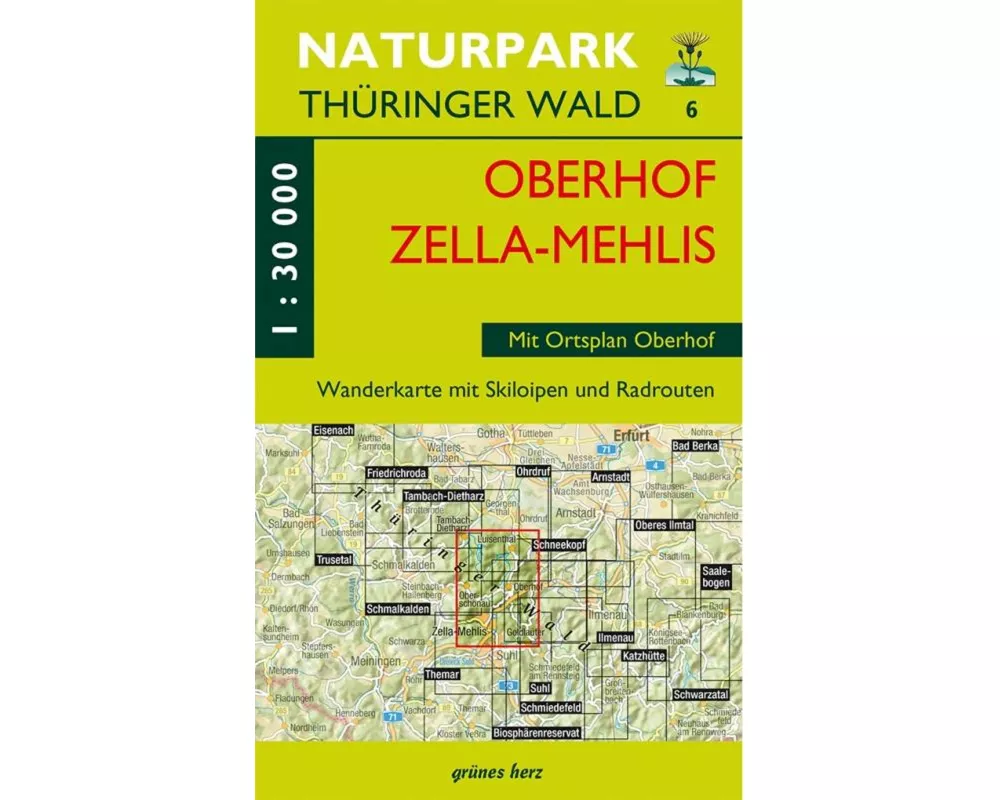 Wanderkarte Oberhof/Zella-Mehlis