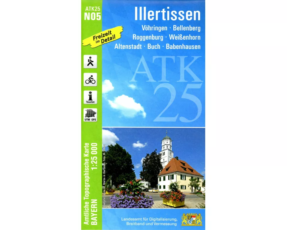 ATK25-N05 Illertissen (Amtliche Topographische Karte 1:25000)