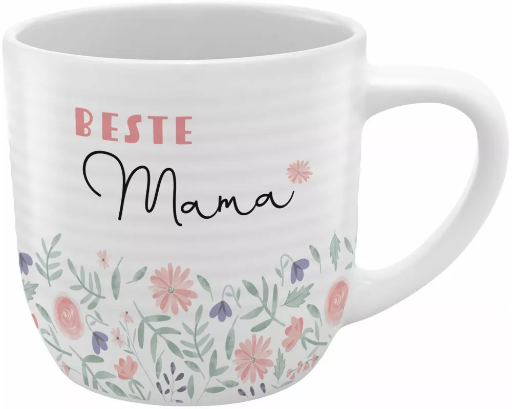 GRUSS & CO Tasse mit Rillen "Beste Mama"