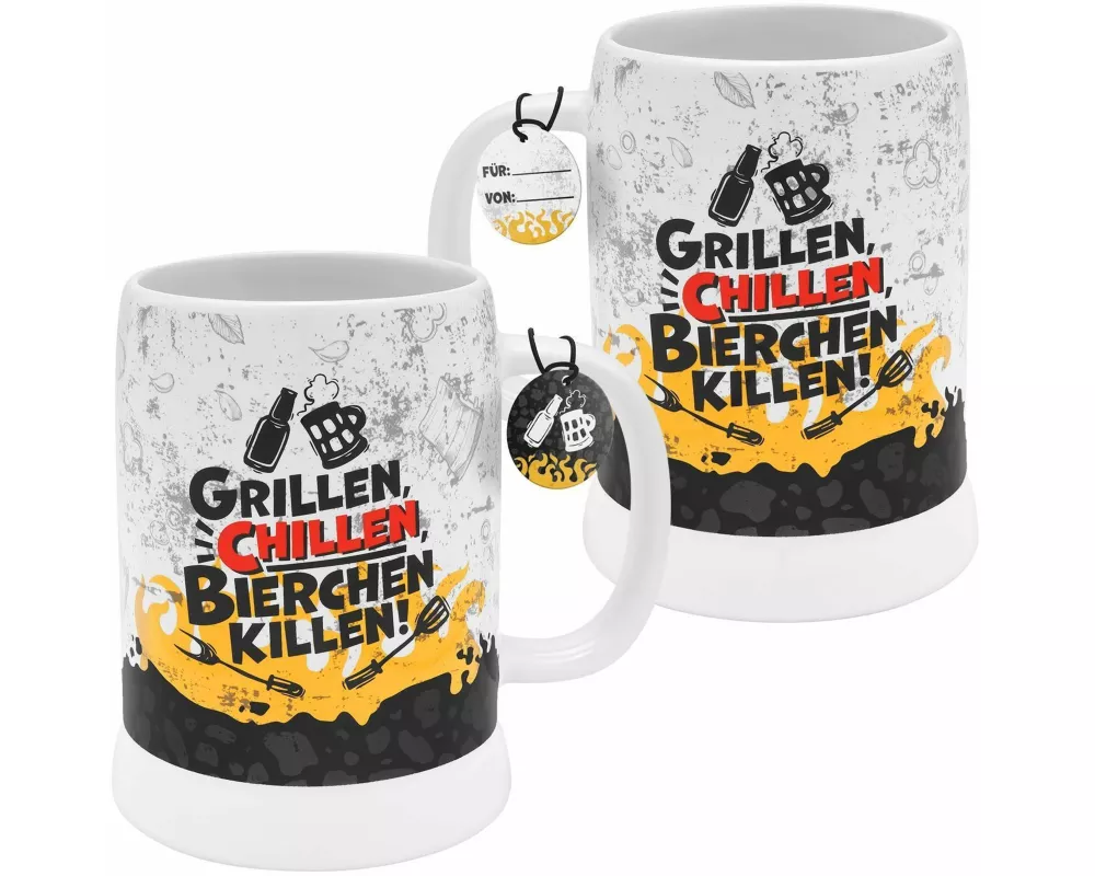 GRUSS & CO Bierkrug Motiv Grillen