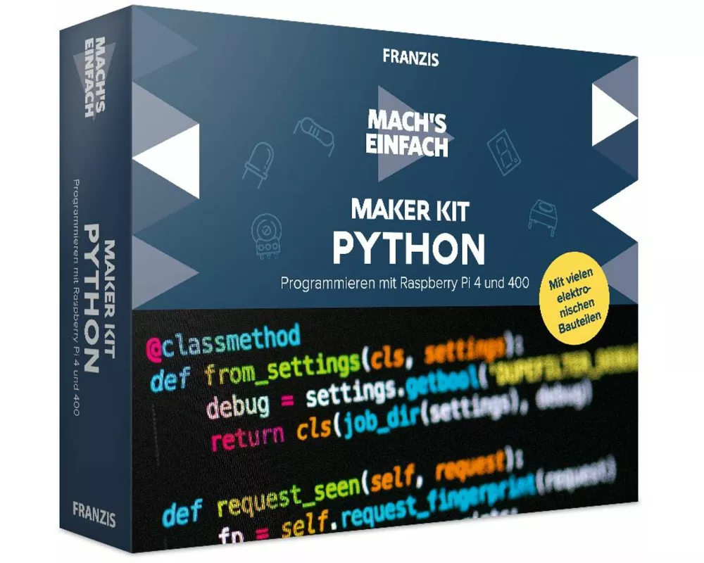 FRANZIS 67183 - Mach's einfach Maker Kit Python