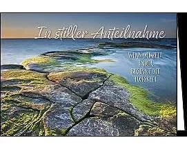 Doppelkarte. In stiller Anteilnahme (Steine und Wasse