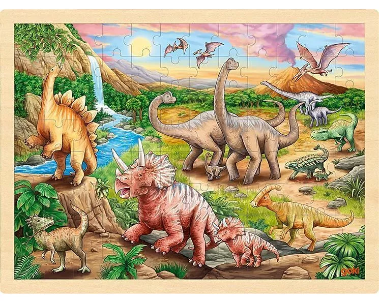 Einlegepuzzle Dinosaurierwanderung