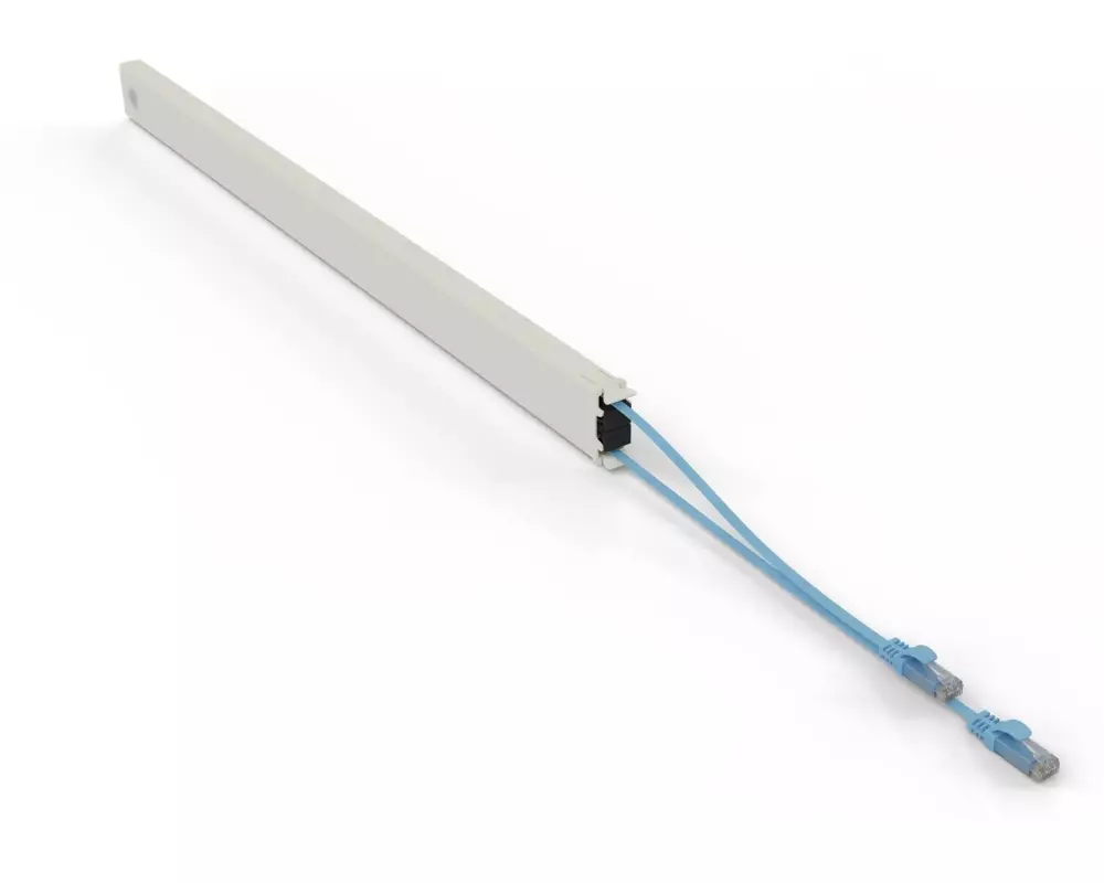 Patchbox patchbox.one / Cassette / 46RU / Cat 6A, UTP, 2.5 m, Blau