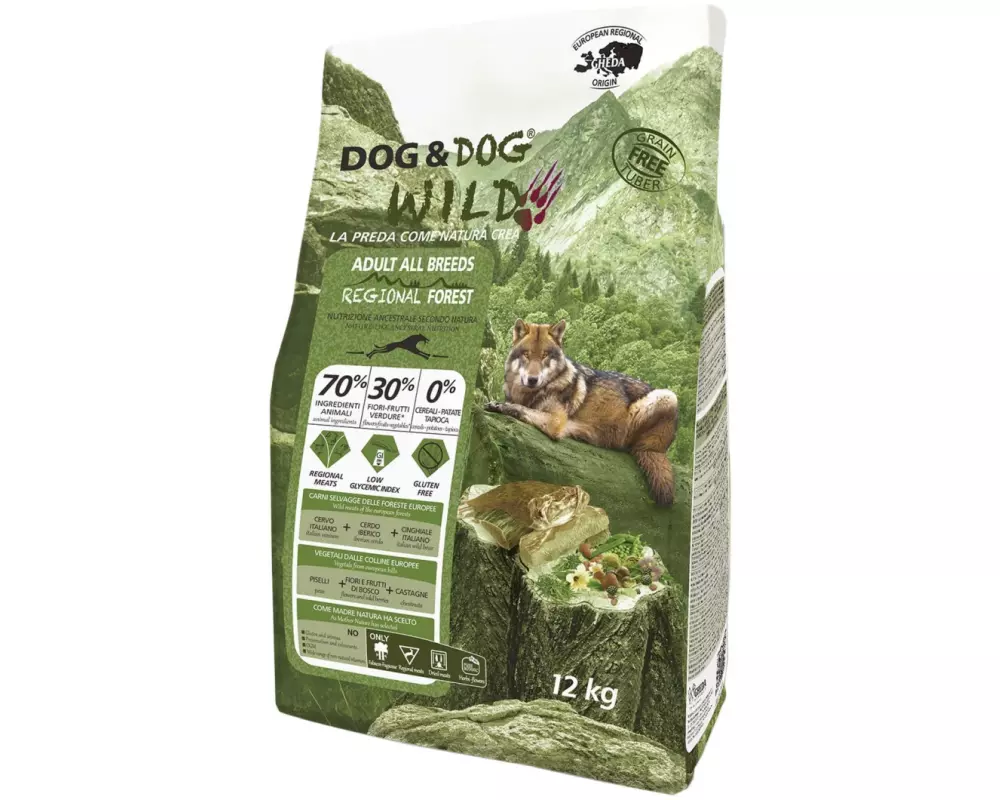 Dog&Dog Trockenfutter Wild Regional Forest, 12 kg