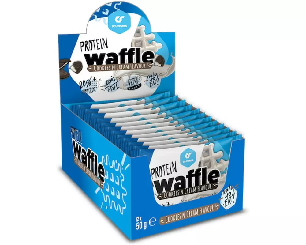 Go Fitness Nutrition Protein Waffle Box 12 x 50 g, Cookie