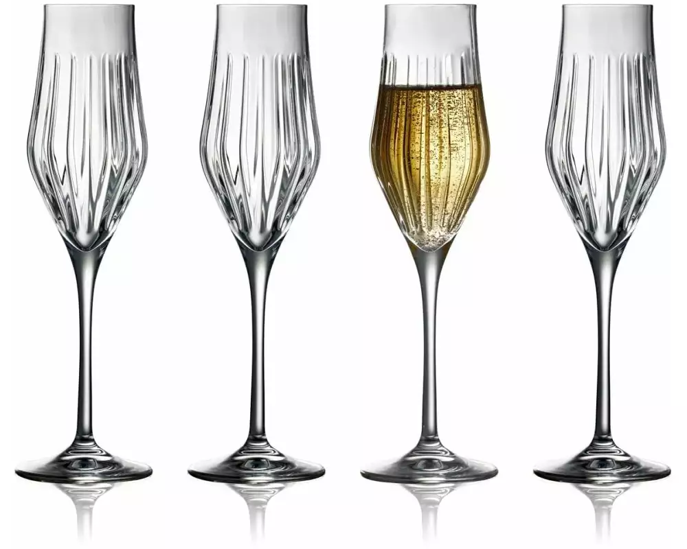 Lyngby Sektglas Ane 230 ml, 4 Stück, Transparent