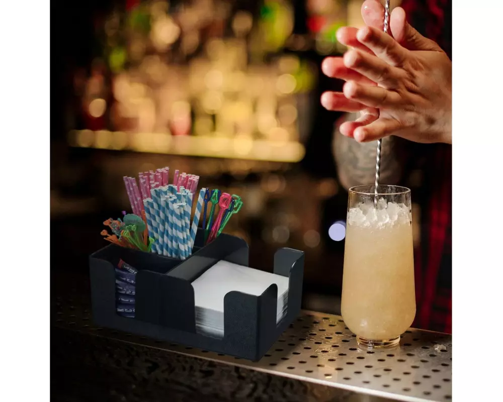 Westmark Bar Organizer mit 6 Fächer Schwarz