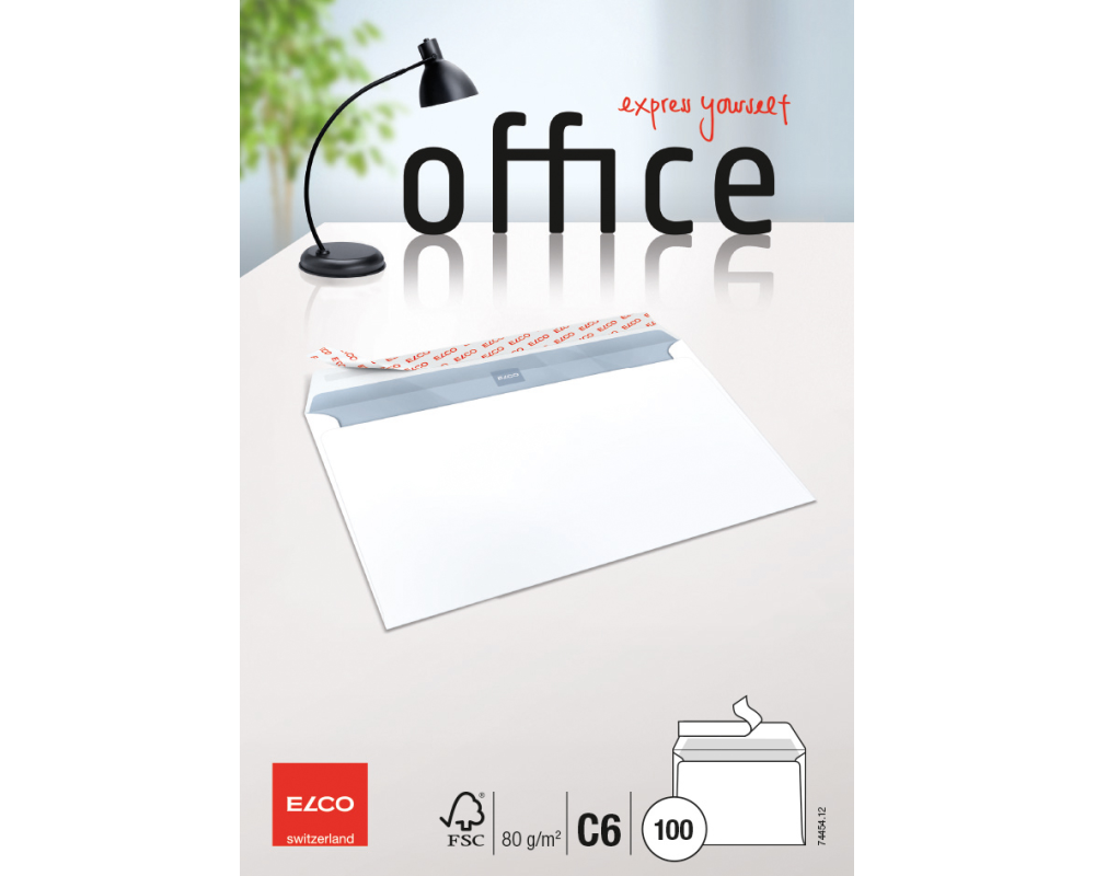 ELCO Couvert Office o/Fenster C6 74454.12 weiss 100 Stück