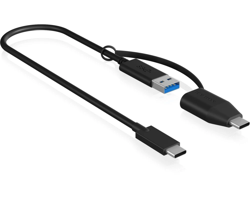 ICY BOX USB-Kabel IB-CB033 USB-C - USB-A 0.35 m
