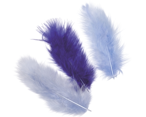 KNORR PRANDELL Marabufedern 10cm 6619935 blau 15 Stück