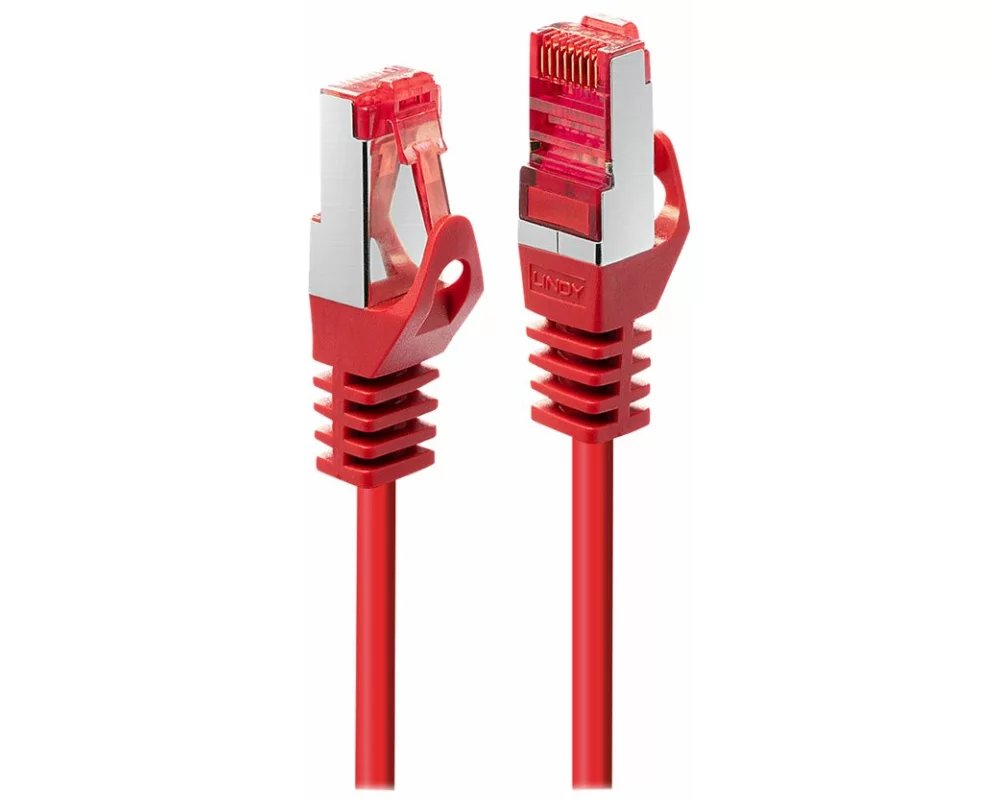 LINDY Basic Cat.6 S/FTP Cable, red, 1,5m Patchcable