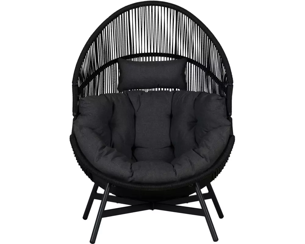 Schou Loungestuhl Benny 98 x 100 x 142cm – Schwarz