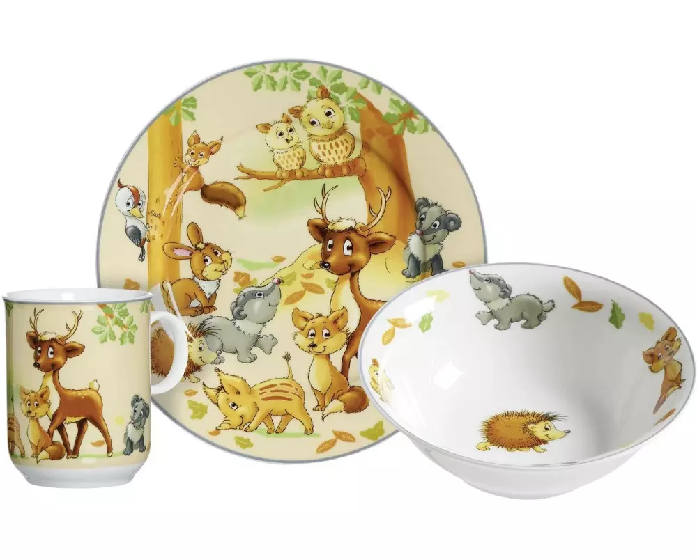 Ritzenhoff & Breker Kindergeschirrset Waldtiere 3-teilig