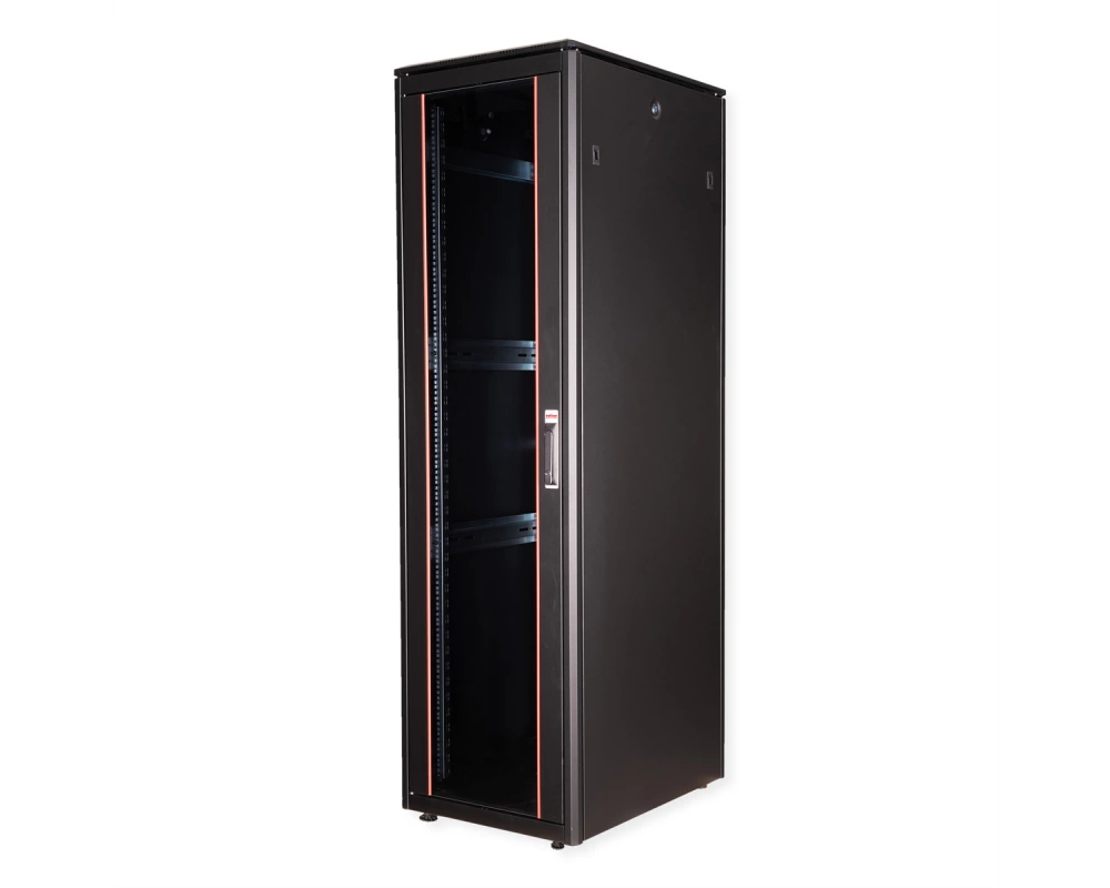 ROLINE 19-Zoll Netzwerkschrank Pro 47 HE, 600x800 BxT Glastür schwarz