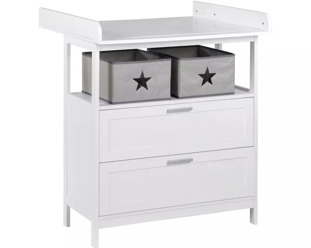 roba Wickeltisch Hamburg mit Schubladen Weiss