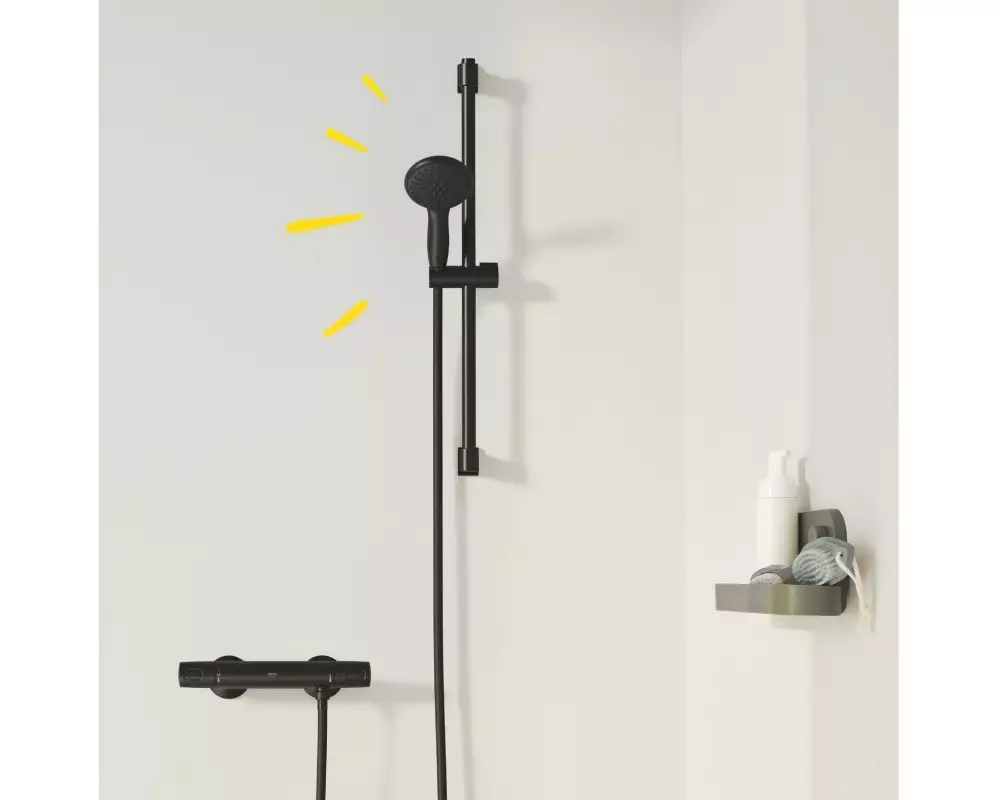 GROHE Precision Trend Thermostat Zweigriff Wandmontage Mattschwarz