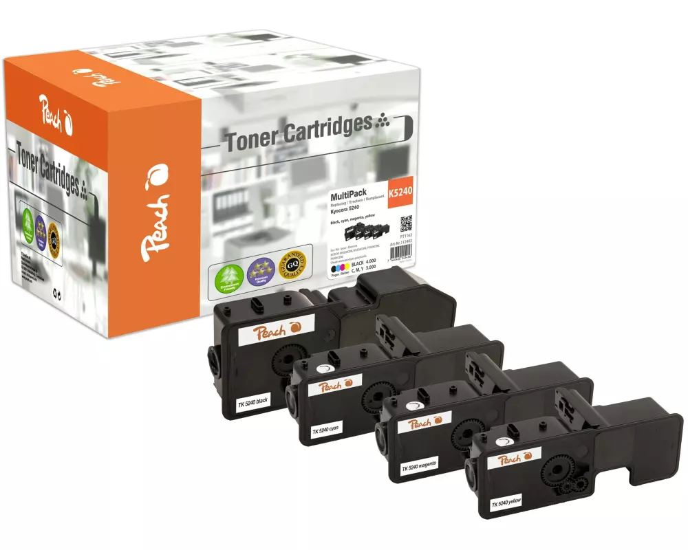 Peach Tonerset Kyocera TK-5240 Multipack BK/C/M/Y