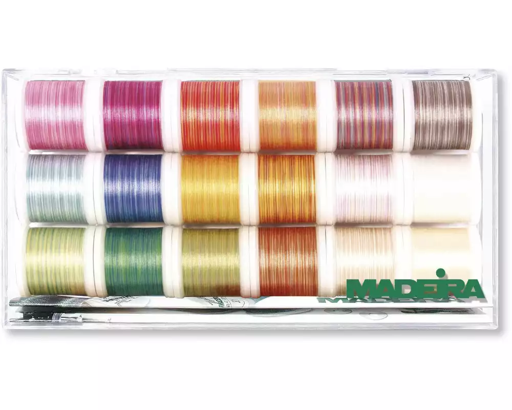 Madeira Stick- und Quiltgarn Cotona 50 Garnbox Mehrfarbig