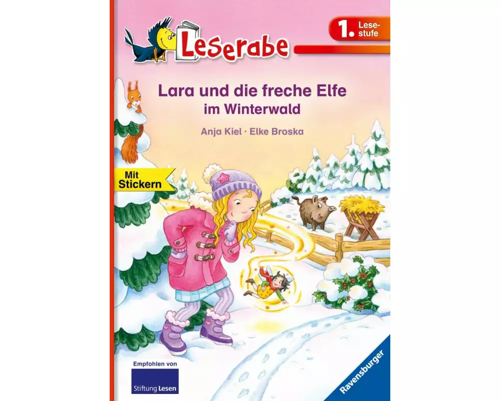 Lara und die freche Elfe im Winterwald - Leserabe 1. Klasse - Erstlesebuch für Kinder ab 6 Jahren