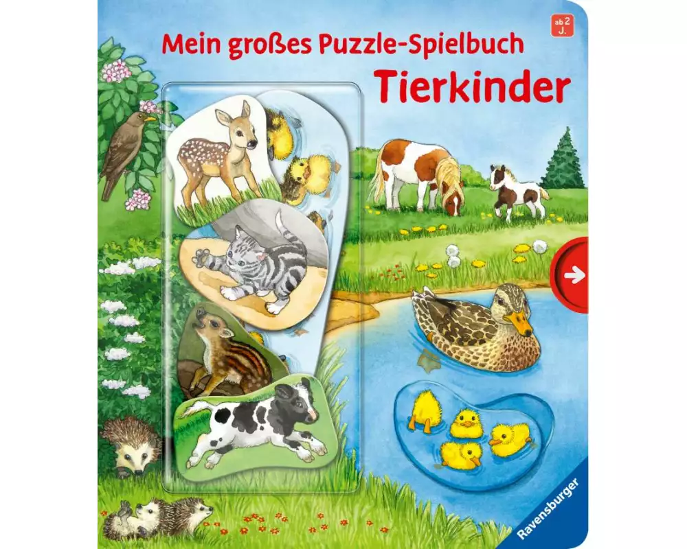 Mein großes Puzzle-Spielbuch - Tierkinder