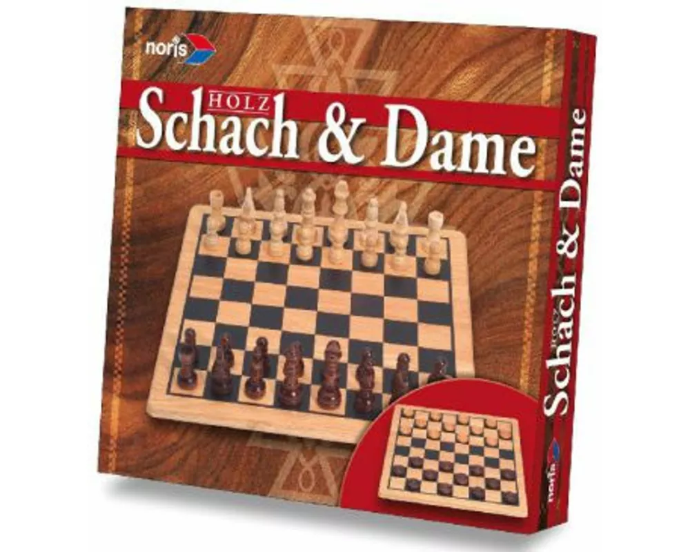 Deluxe Holz - Schach & Dame