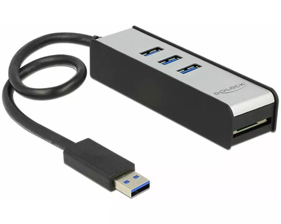 Delock Dockingstation 62535 USB 3.0 - 3x Typ-A + SD Card Reader