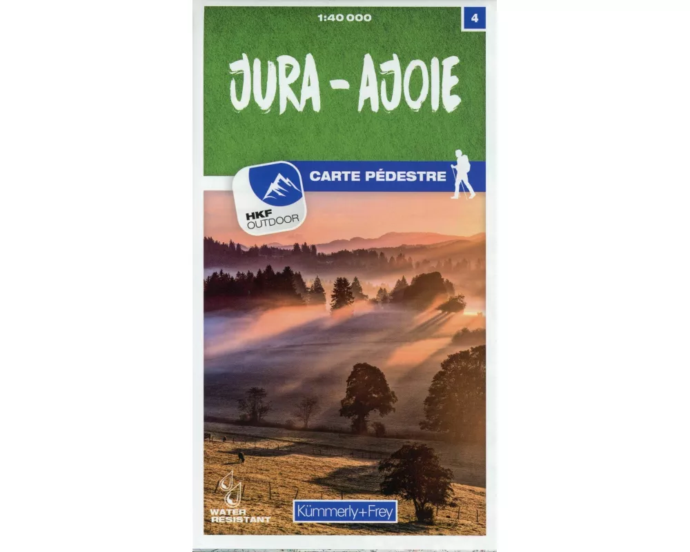 Kümmerly+Frey Wanderkarte 4 Jura, Ajoie 1:40.000