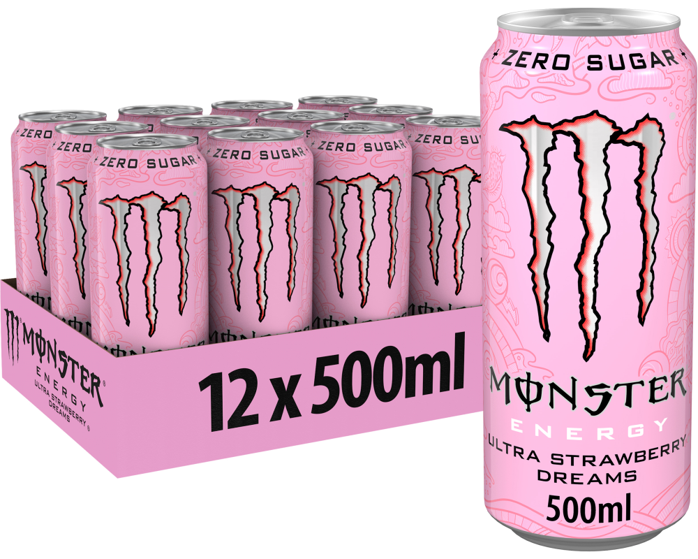 MONSTER ENERGY Strawberry Dream 2563305 50cl, 12 Stk.