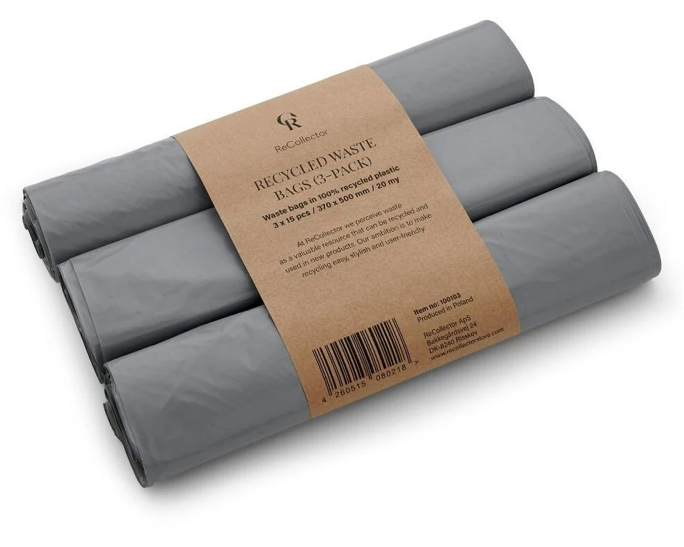 ReCollector Müllbeutel Iron Blue, 15 l, 3 x 15 Stück