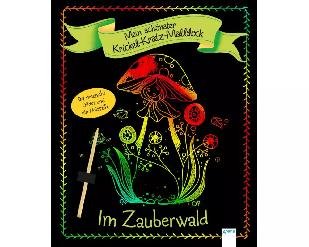 Mein schönster Krickel-Kratz-Malblock. Im Zauberwald
