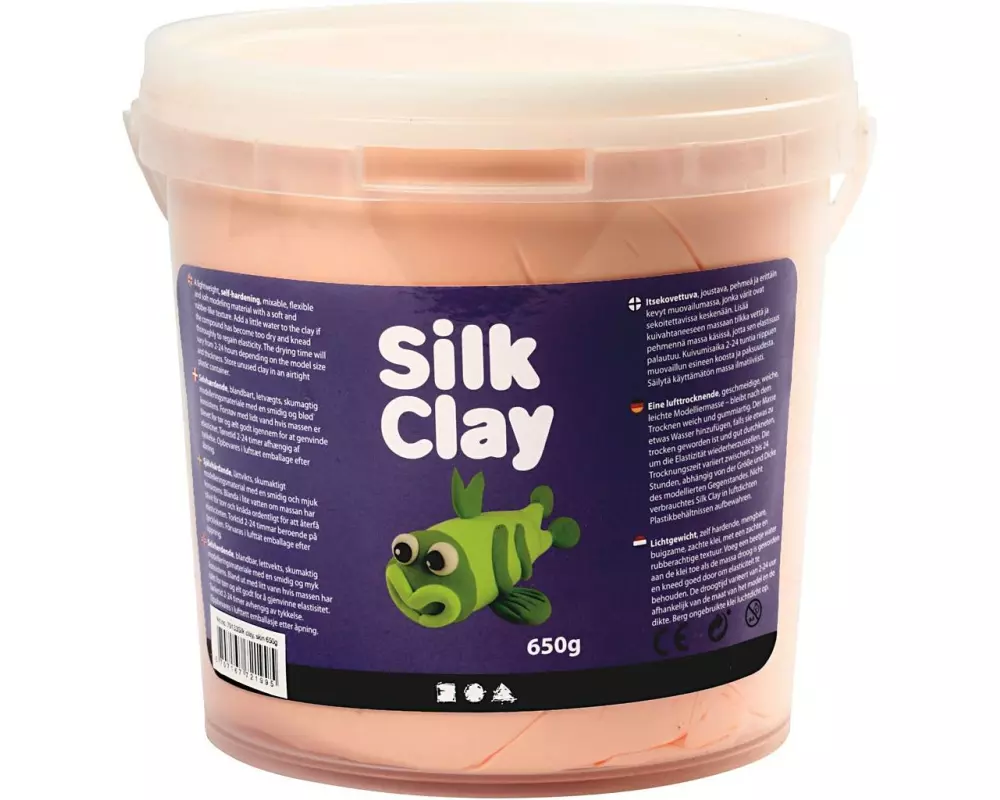 Creativ Company Modelliermasse Silk Clay 650 g, Beige