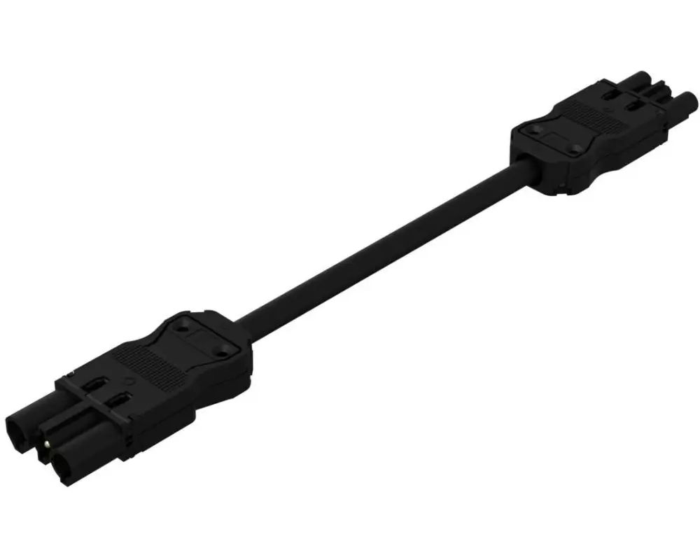 IB Connect Verlängerungskabel GST18I3 - GST18I3, 1 m Schwarz