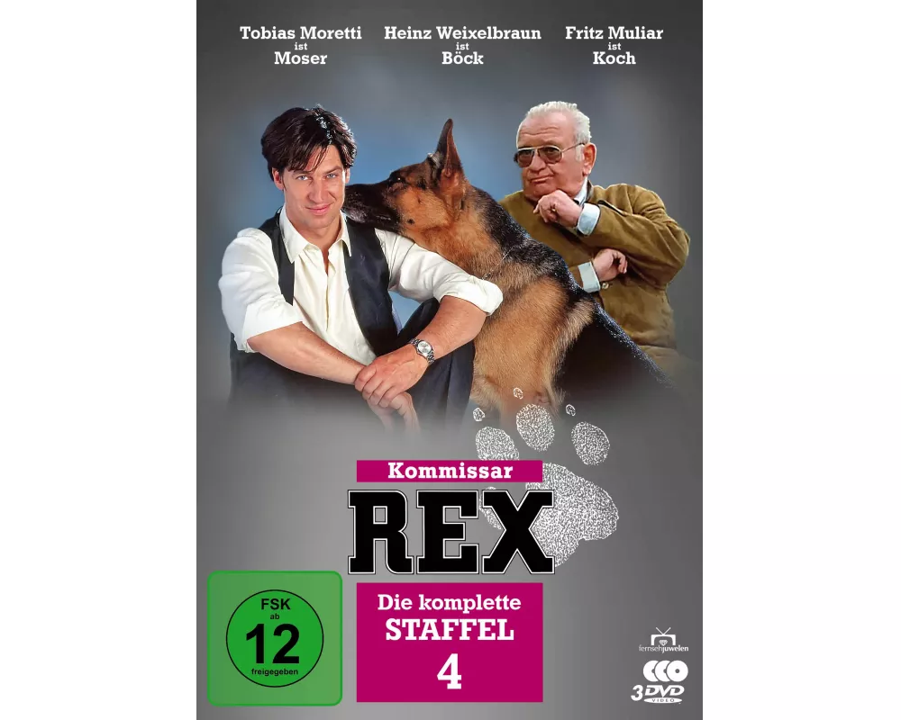 Kommissar Rex - Die komplette 4. Staffel (3 DVDs)