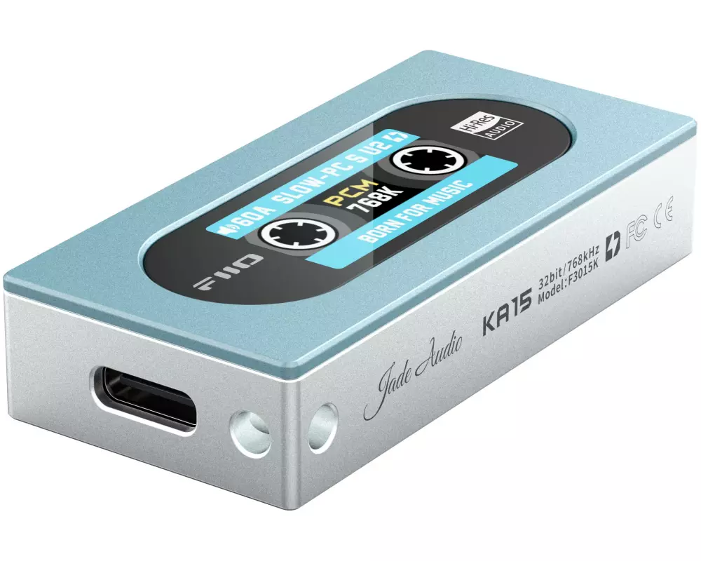 FiiO Kopfhörerverstärker & USB-DAC KA15 Blau/Silber