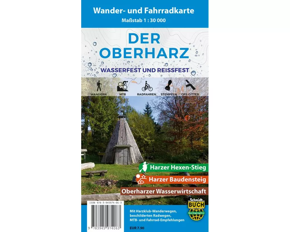 Der Oberharz Wander- und Fahrradkarte 1 : 30 000