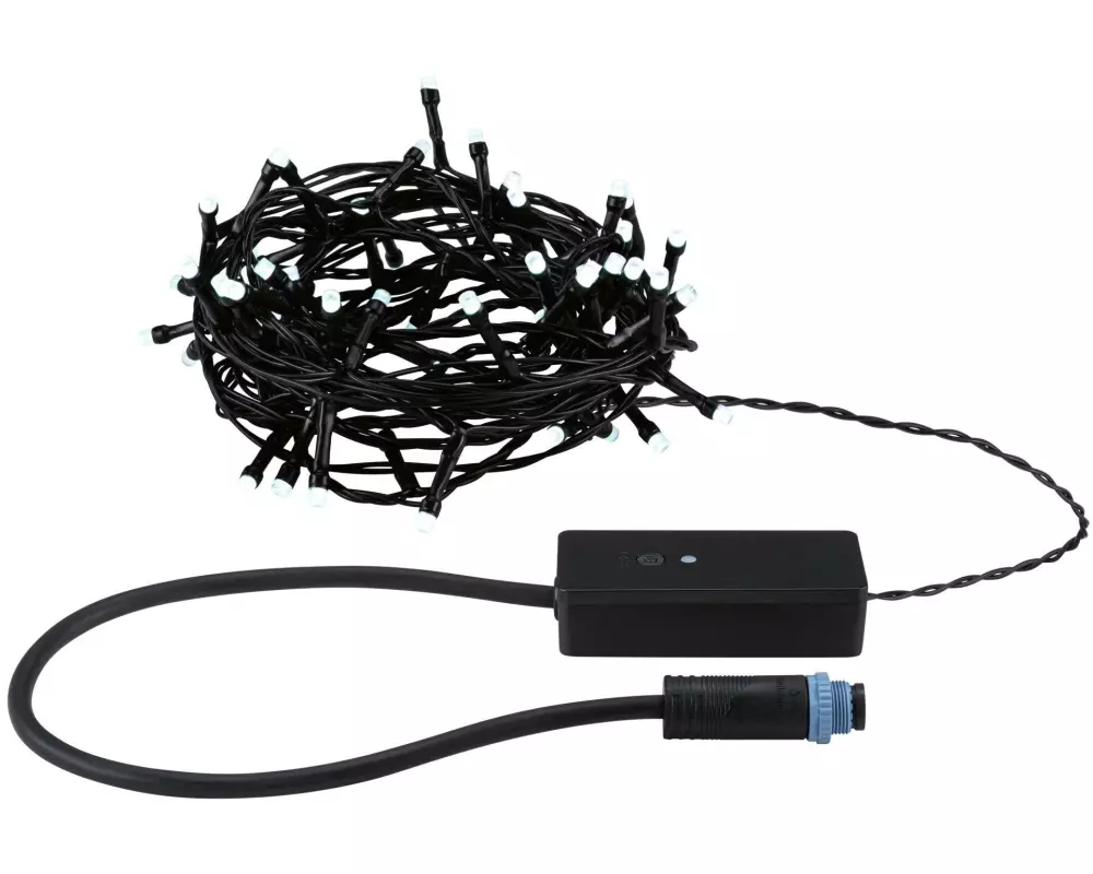 Paulmann LED Lichterkette Plug & Shine Yuna 7.4 m, RGB, Schwarz