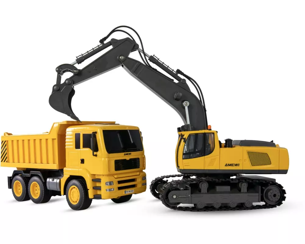 Amewi Kettenbagger & Muldenkipper 1:18 RTR