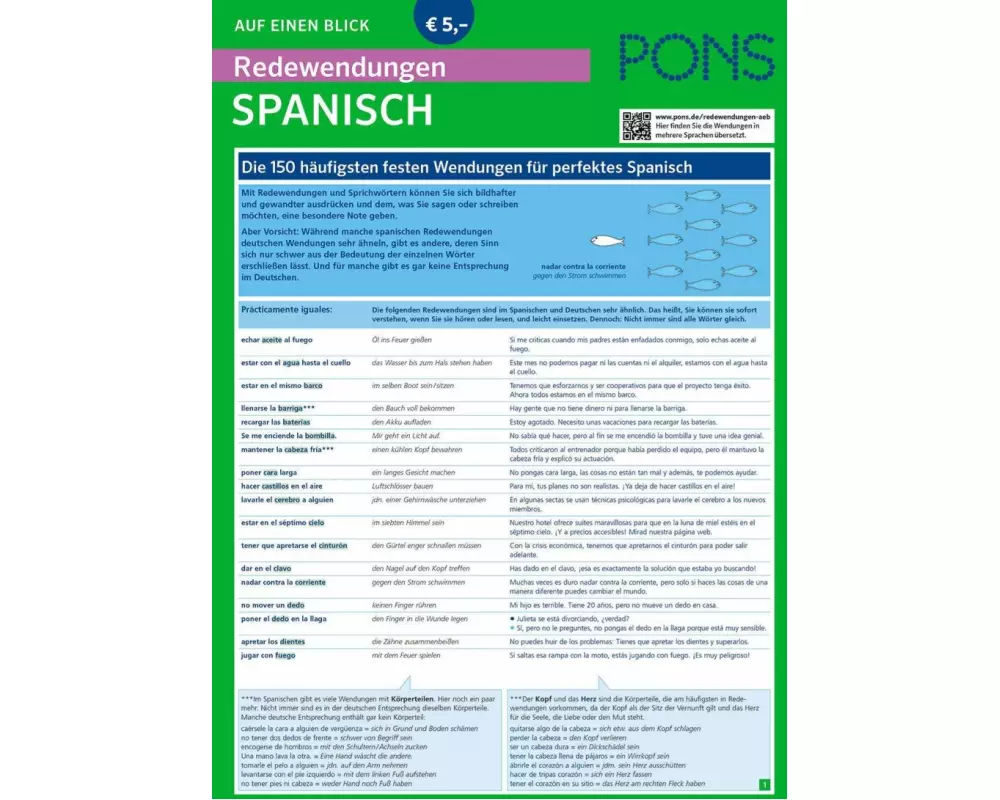 PONS Redewendungen Spanisch auf einen Blick