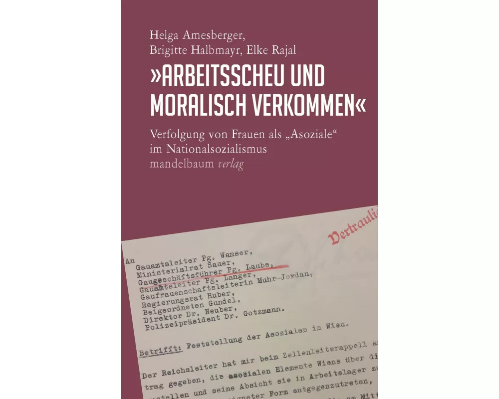 »Arbeitsscheu und moralisch verkommen«