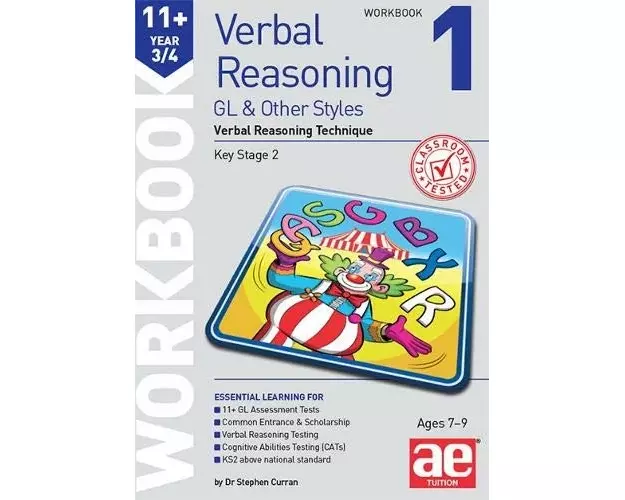 11+ Verbal Reasoning Year 3/4 GL & Other Styles Workbook 1