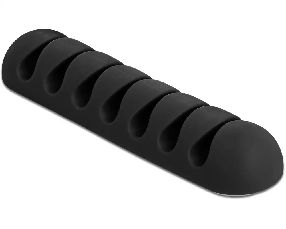 Delock Kabelhalter 82mm, für 7 Kabel, selbstklebend 6 Stück