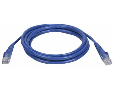 EATON TRIPPLITE Cat6a 10G Certified Snagless Shielded STP Ethernet Cable RJ45 M/M PoE Blue 5 ft. 1.52m