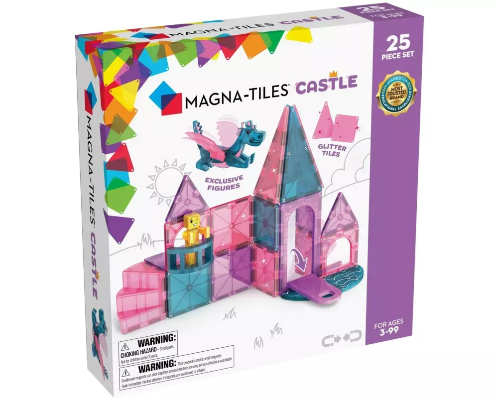 Magna-Tiles Bausteinmodell Schloss 25-teilig