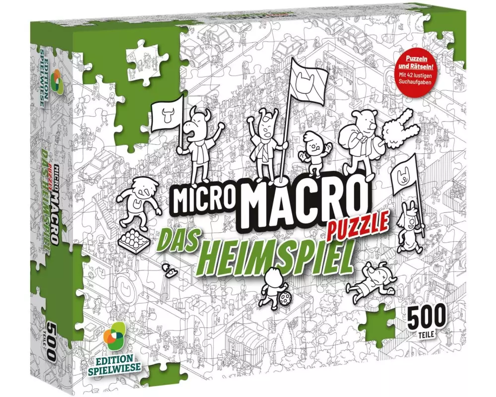 Edition Spielwiese MicroMacro Puzzle 2: Das Heimspiel 500 Teile (d)