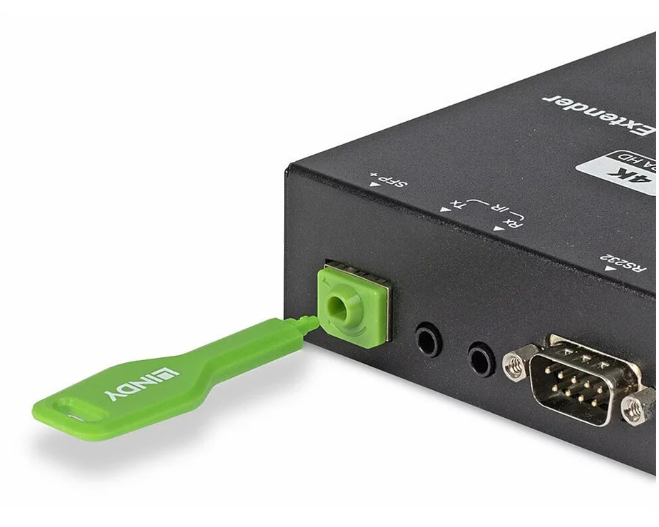 LINDY SFP Port Locks, Green, 10x + 1 Key